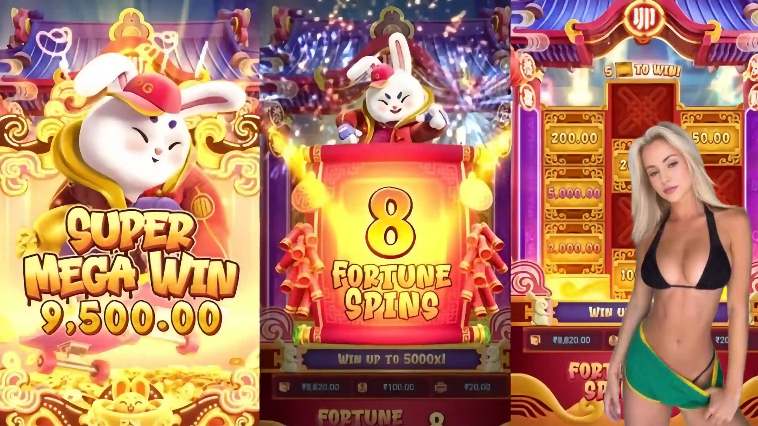 Wild Expansivo Fortune Rabbit pg96br - Coelho Dourado que Expande